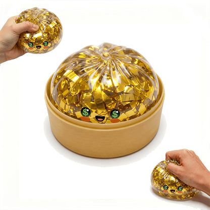 Lucky Gold Bao Bun Squishy