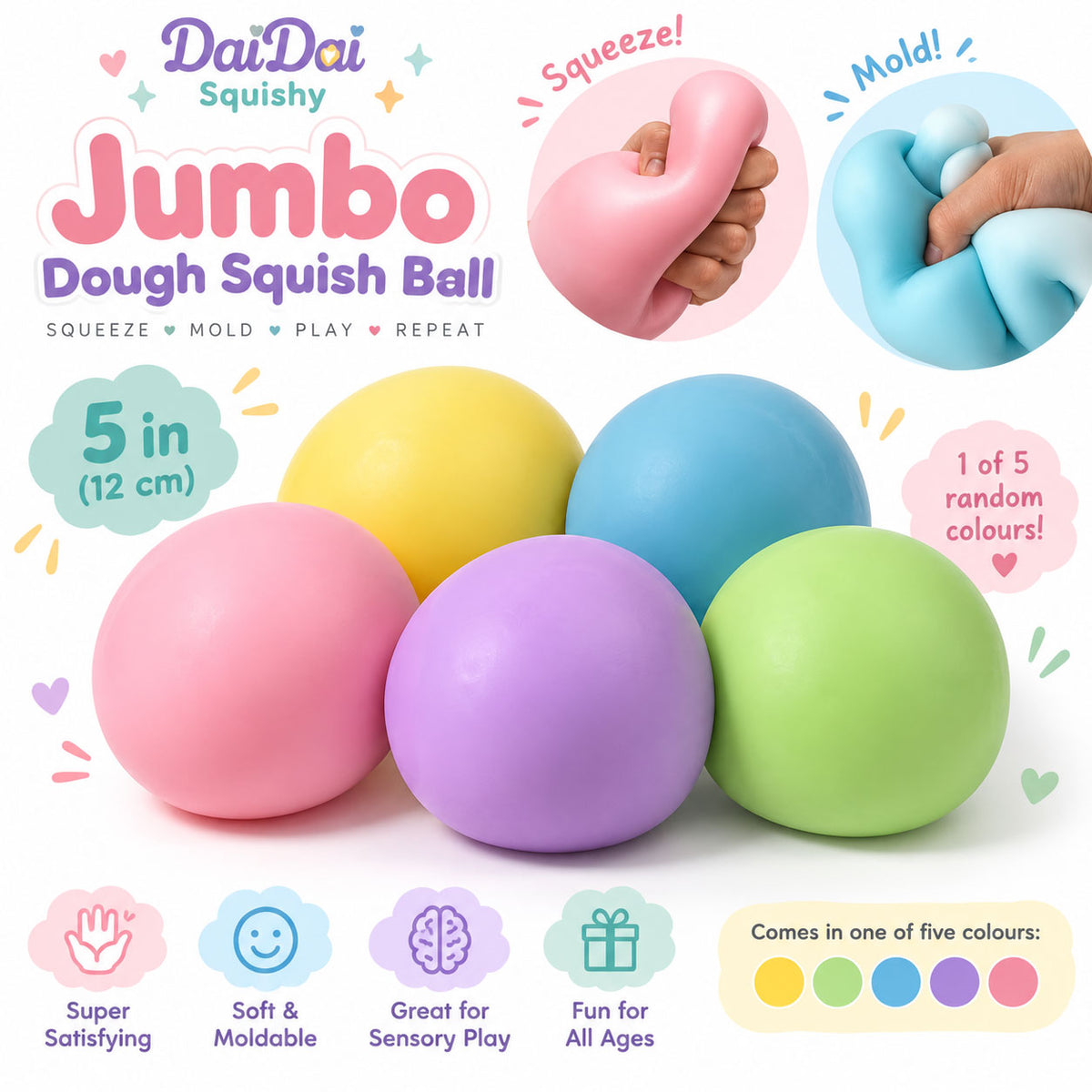 Jumbo Dough Squish Ball