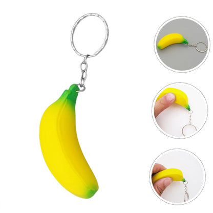 Banana Squishy Keychain