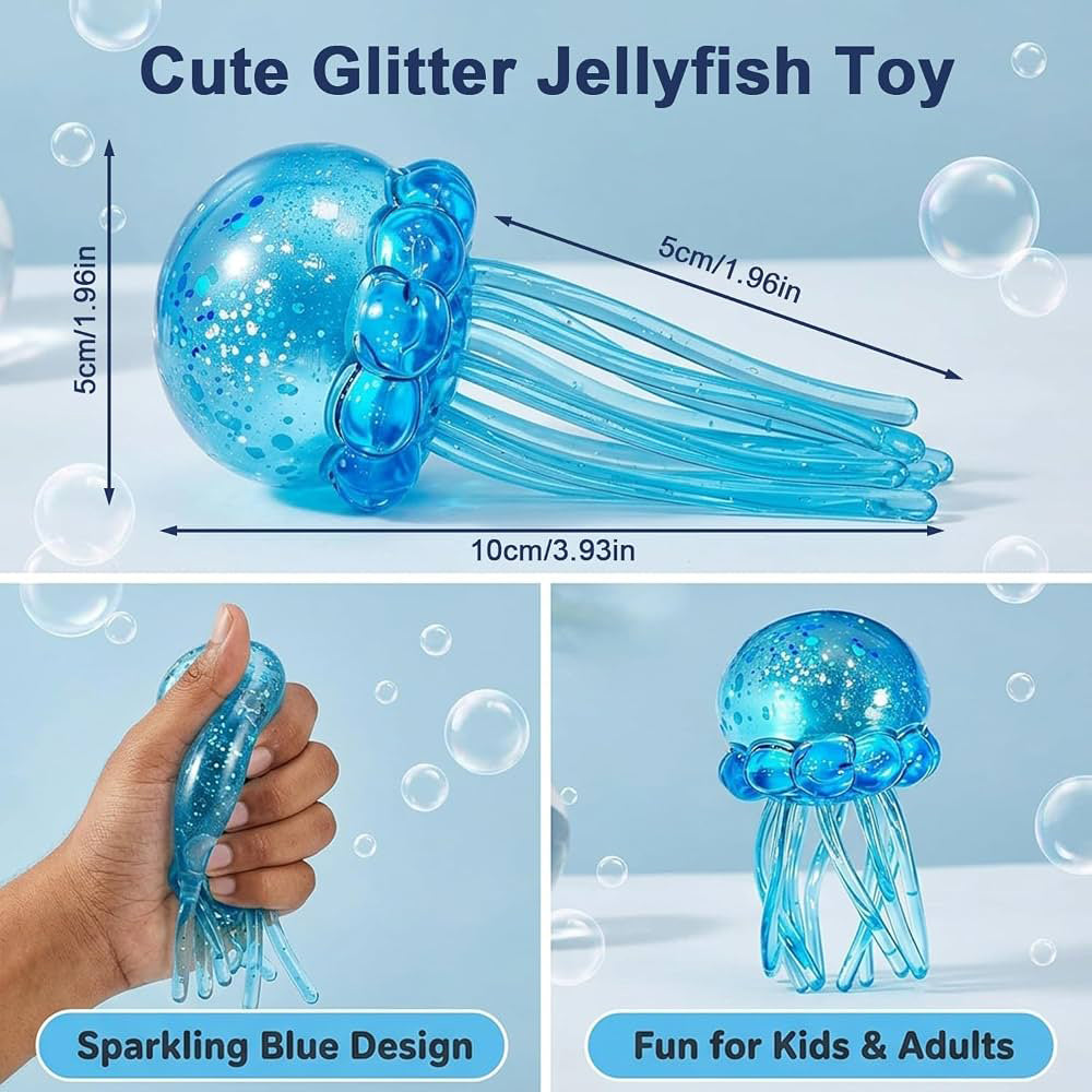 Glitter Jellyfish Squishy